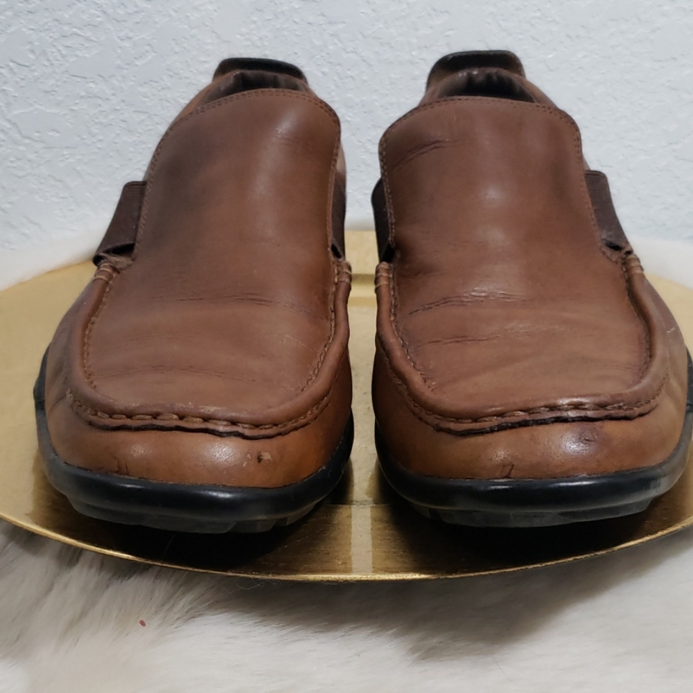 9M tobacco rubber soled slip on shoes - Picture 2 of 6